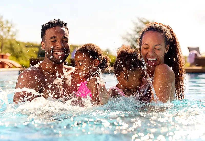 family slashing in pool
